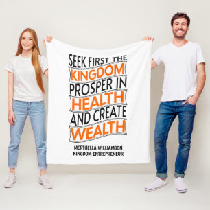 Entrepreneur Christelijk Koninkrijk Fleece Deken