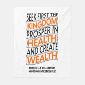 Entrepreneur Christelijk Koninkrijk Fleece Deken (Voorkant)