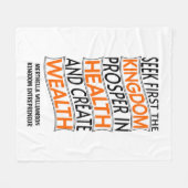 Entrepreneur Christelijk Koninkrijk Fleece Deken (Voorkant (Horizontaal))
