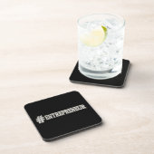 "#ENTREPRENEUR" Cute Expression Design. Bestel nu Bier Onderzetter (Rechterzijde)