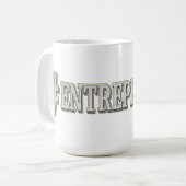"#ENTREPRENEUR" Cute Expression Design. Bestel nu Koffiemok (Voorkant links)