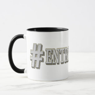 "#ENTREPRENEUR" Cute Expression Design. Bestel nu Mok