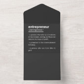 Entrepreneur Definition Funny Business Owner Gift All In One Uitnodiging (Binnen)