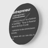 Entrepreneur Definition Funny Business Owner Gift Grote Klok (Hoek)