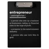 Entrepreneur Definition Funny Business Owner Gift Klembord (Voorkant)