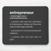 Entrepreneur Definition Funny Business Owner Gift Muismat (Voorkant)