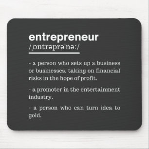 Entrepreneur Definition Funny Business Owner Gift Muismat