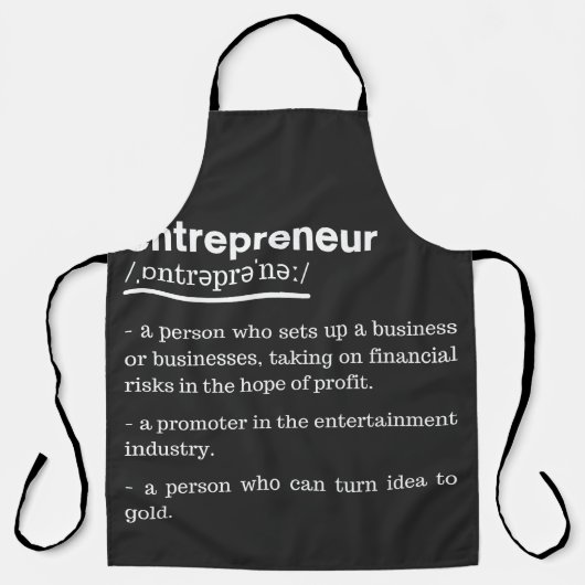Entrepreneur Definition Funny Business Owner Gift Schort (Voorkant)