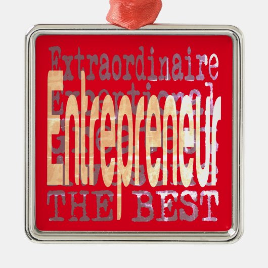Entrepreneur Extraordinaire Metalen Ornament (Voorkant)
