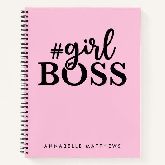 Entrepreneur Girl Boss Babe Spiral Notitieboek (Voorkant)