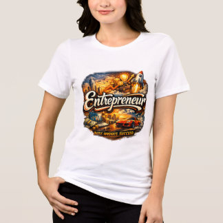 Entrepreneur Motiverend Vrouwen Wit Tshirt