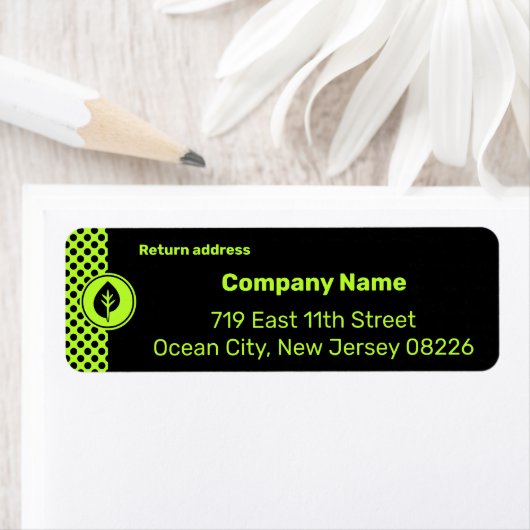 Entrepreneur Small Company Custom Text & Logo Etiket (Insitu)