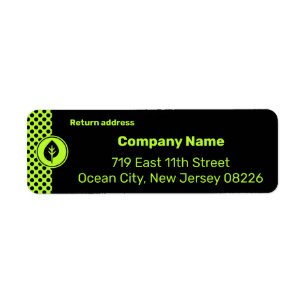 Entrepreneur Small Company Custom Text & Logo Etiket