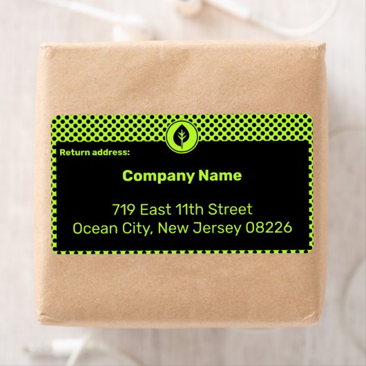 Entrepreneur Small Company Custom Text & Logo Labs Etiket (Insitu)