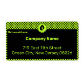 Entrepreneur Small Company Custom Text & Logo Labs Etiket (Voorkant)