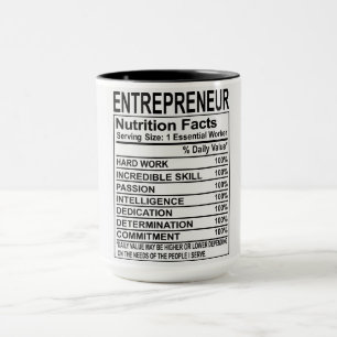 Entrepreneur Voedingsfeiten Mok