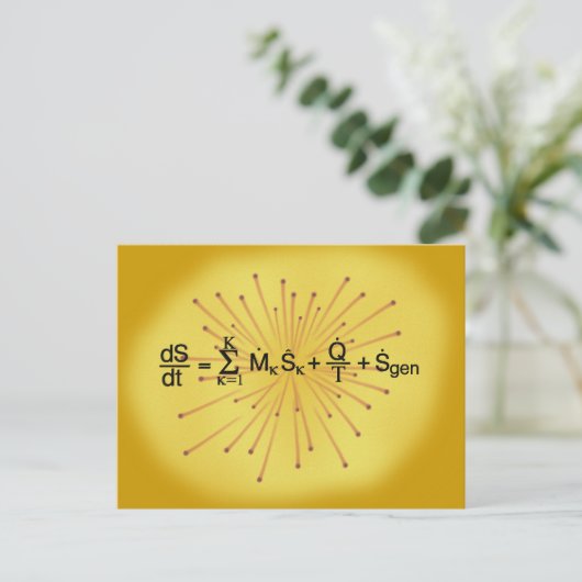 Entropie Briefkaart (Staand voorkant)