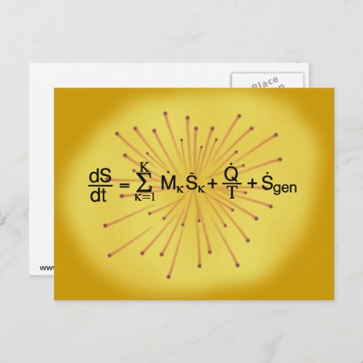 Entropie Briefkaart (Voorkant / Achterkant)