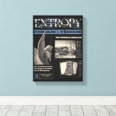 Entropie - Brutalistisch ontwerp Canvas Afdruk (Insitu (Houten vloer))