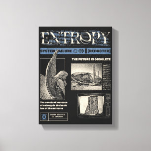 Entropie - Brutalistisch ontwerp Canvas Afdruk