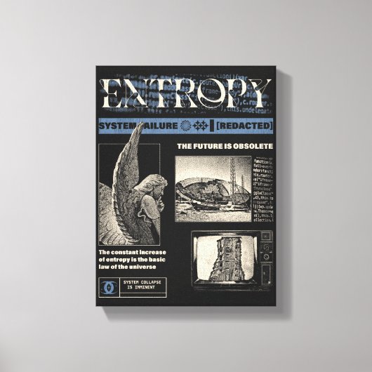 Entropie - Brutalistisch ontwerp Canvas Afdruk (Voorkant)
