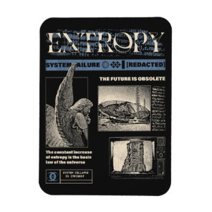 Entropie - Brutalistisch ontwerp Magneet