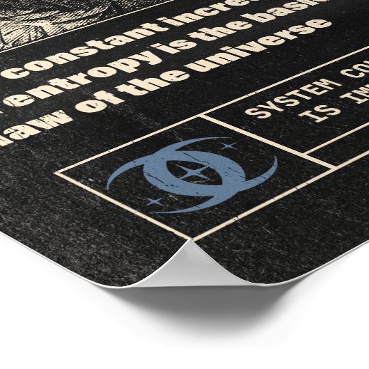 Entropie - Brutalistisch ontwerp Poster (Hoek)