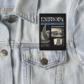 Entropie - Brutalistisch streetwear design Button (Insitu)