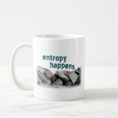 entropie gebeurt koffiemok (Links)