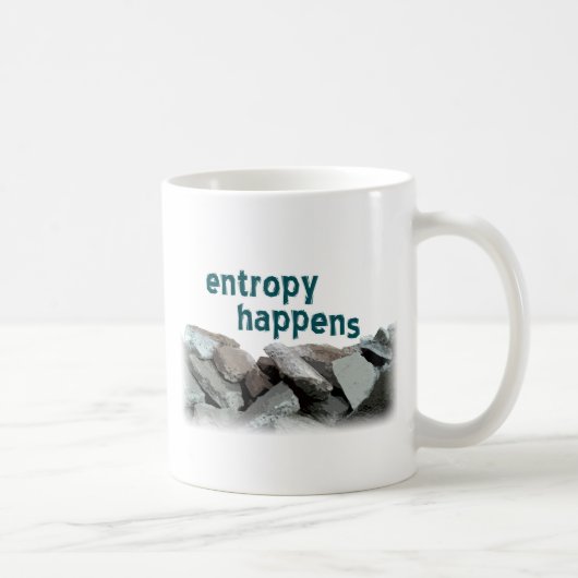 entropie gebeurt koffiemok (Rechts)