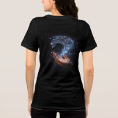 Entropisch verval: de schepping van Adam in Glitch Tri-Blend Shirt (Achterkant)