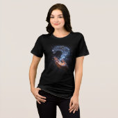 Entropisch verval: de schepping van Adam in Glitch Tri-Blend Shirt (Voorkant volledig)