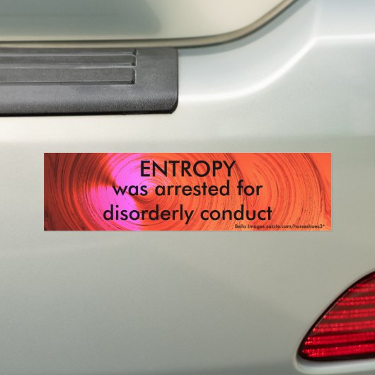 ENTROPY - bumpersticker (Op auto)