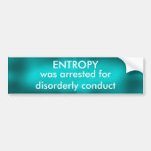 ENTROPY - bumpersticker (Voorkant)