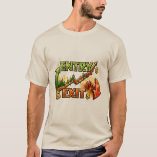 Entry Exit Handelsstrategie Grafisch T-shirt voor 