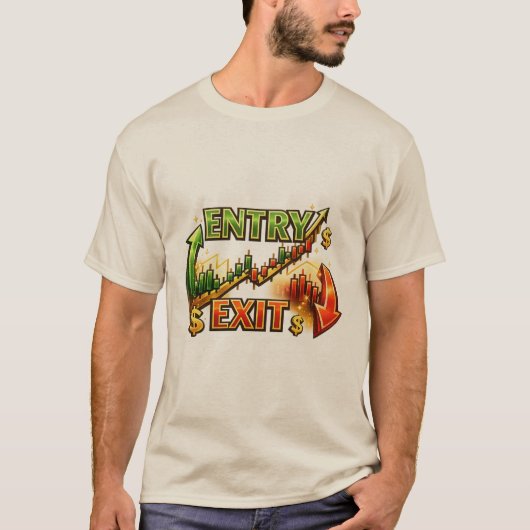 Entry Exit Handelsstrategie Grafisch T-shirt voor (Voorkant)