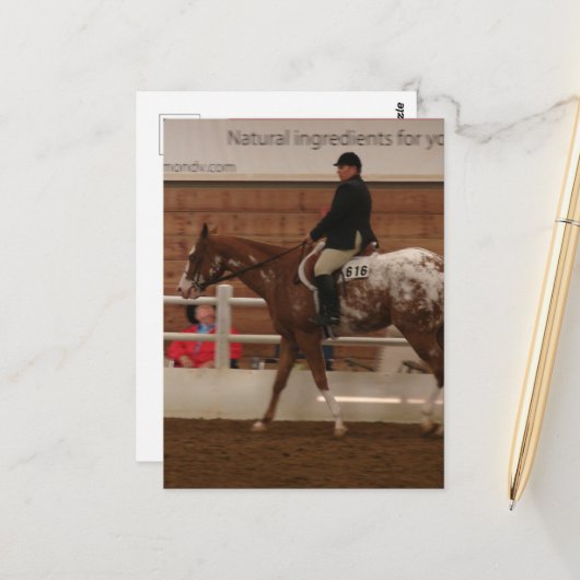 Entry Number 616 Horse Show Briefkaart (Voorkant / Achterkant in situ)