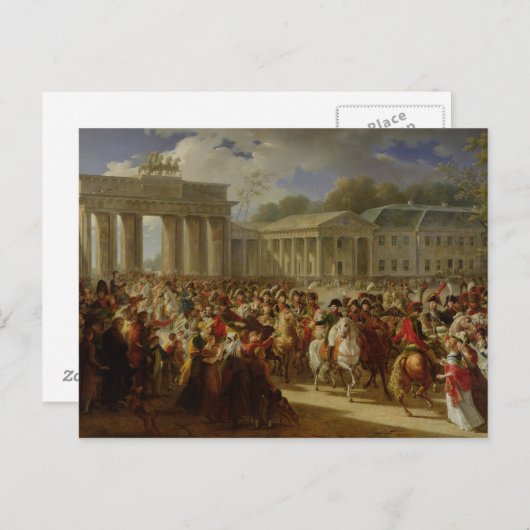 Entry of Napoleon I into Berlin Briefkaart (Voorkant / Achterkant)
