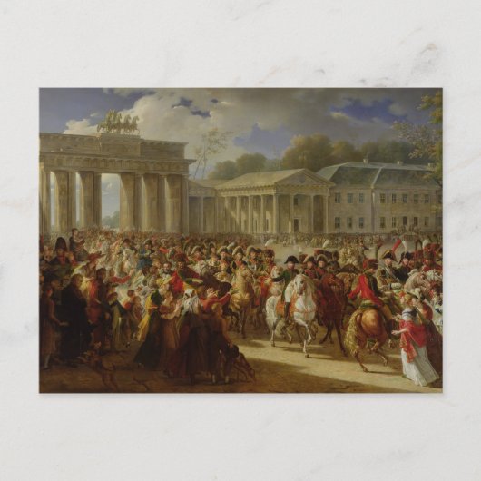Entry of Napoleon I  into Berlin Briefkaart (Voorkant)