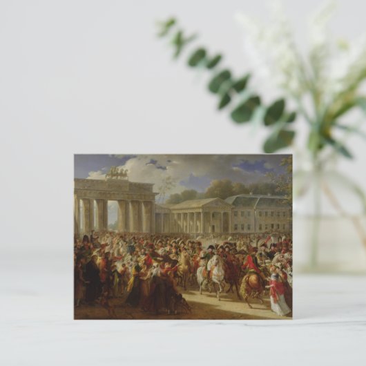 Entry of Napoleon I  into Berlin Briefkaart (Staand voorkant)