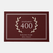 Entryway Deurmat - huisnummer en appartement