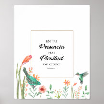 Entu presencia hay plenitude de gozo Póster
