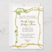 Entwine White P Invitation Kaart (Achterkant)