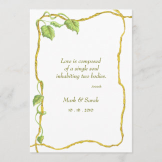 Entwine White P Invitation Kaart