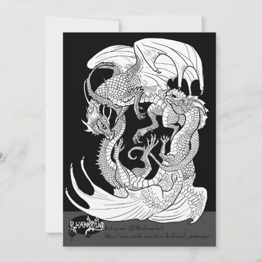 Entwined Eternity nodigt uit Kaart (Achterkant)