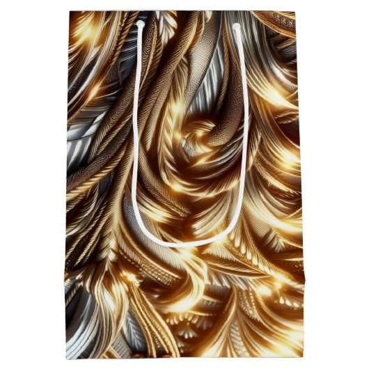 Entwined Gold  Medium Cadeauzakje (Achterkant)