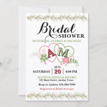Entwined Hearts Bridal Shower Invitation