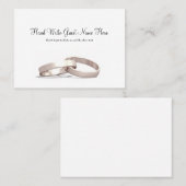 Entwined Rings Gold BLK - Plaatskaarten Plaatskaartje (Voorkant / Achterkant)