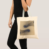 Entwins Blue Spiral Abstract Tote Bag (Voorkant (product))