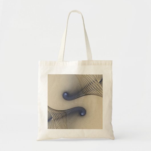 Entwins Blue Spiral Abstract Tote Bag (Voorkant)